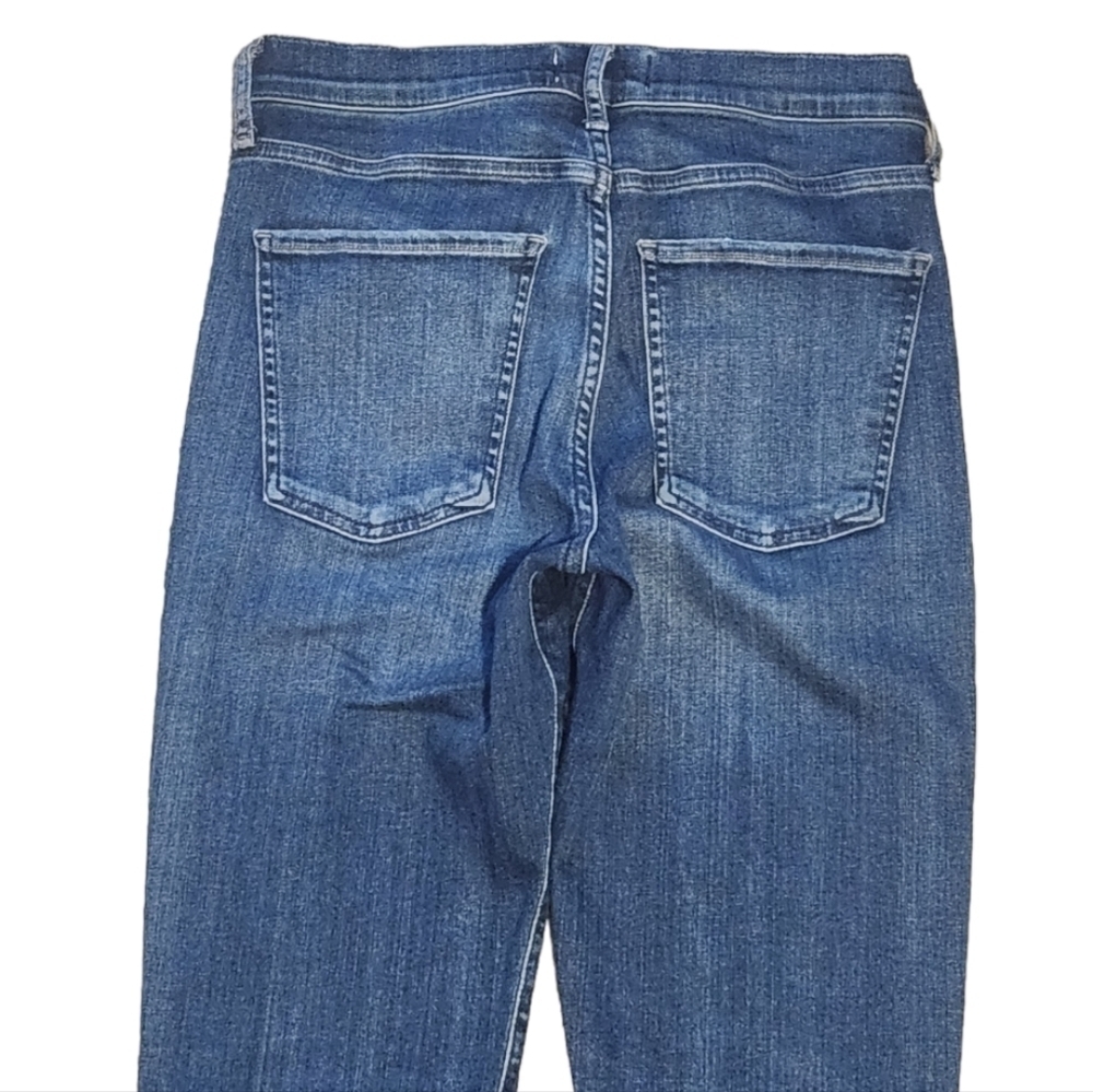 Agolde Women's Sophie Skinny Frayed Hem Denim Blue Jeans, Size 27 - Picture 14 of 16